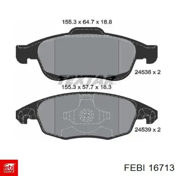 Pastillas de freno delanteras Citroen C4 UA