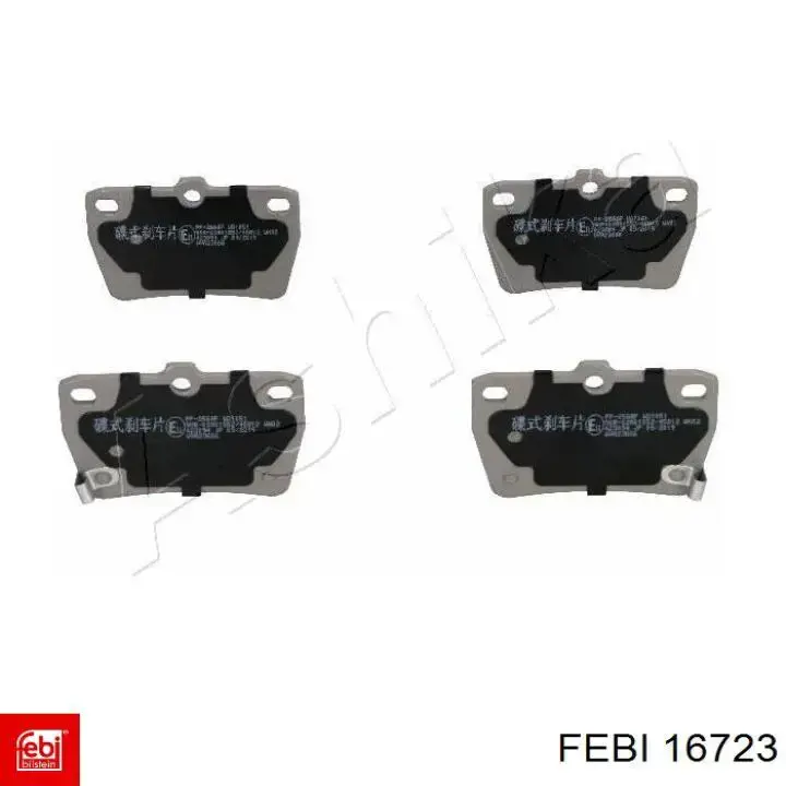 16723 Febi Pastillas freno traseras