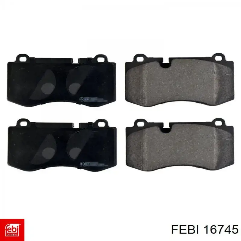 16745 Febi Pastillas delanteras
