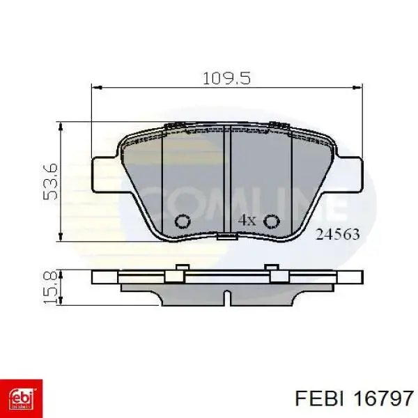 Pastillas de freno traseras Volkswagen Jetta 6 162, 163, AV3, AV2, AY2, AY3