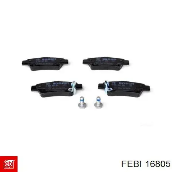 Pastillas traseras de freno Febi 16805 precio, desde 28,00 EUR