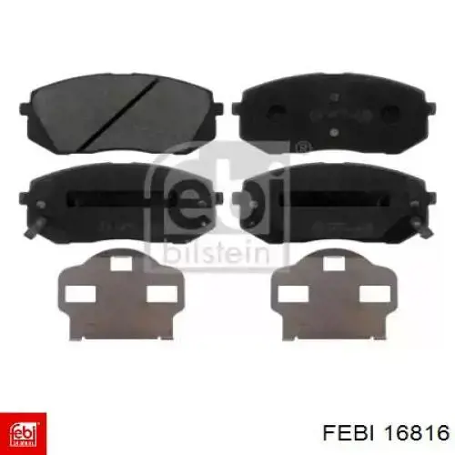 Comprar 16816 Febi Pastillas delanteras de freno