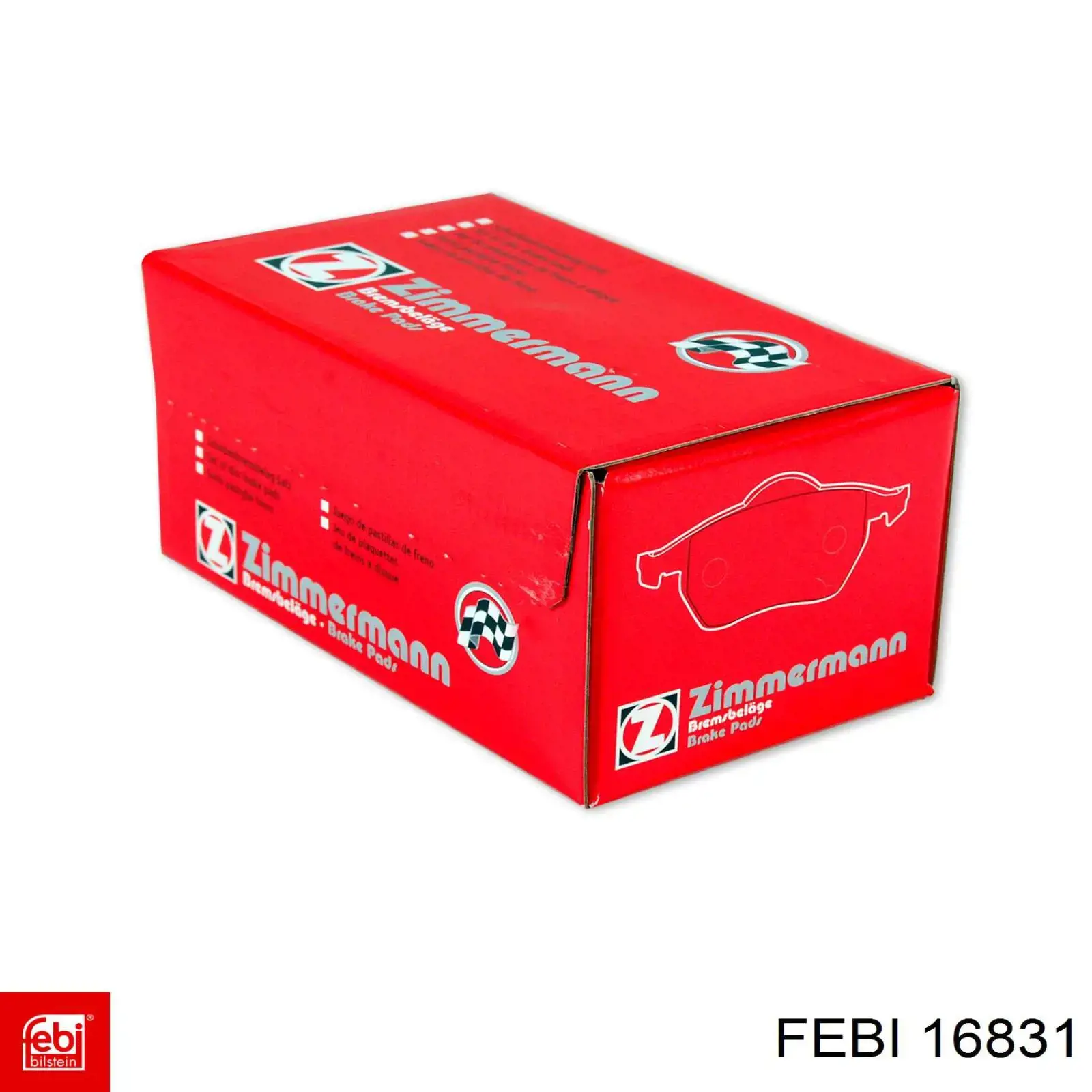 16831 Febi Pastillas freno traseras