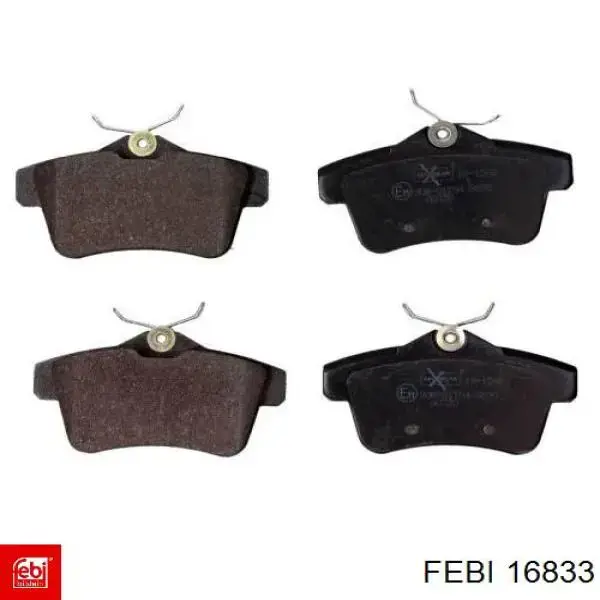 Comprar 16833 Febi Pastillas de freno traseras