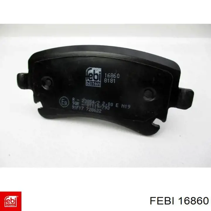 16860 Febi Pastillas freno traseras