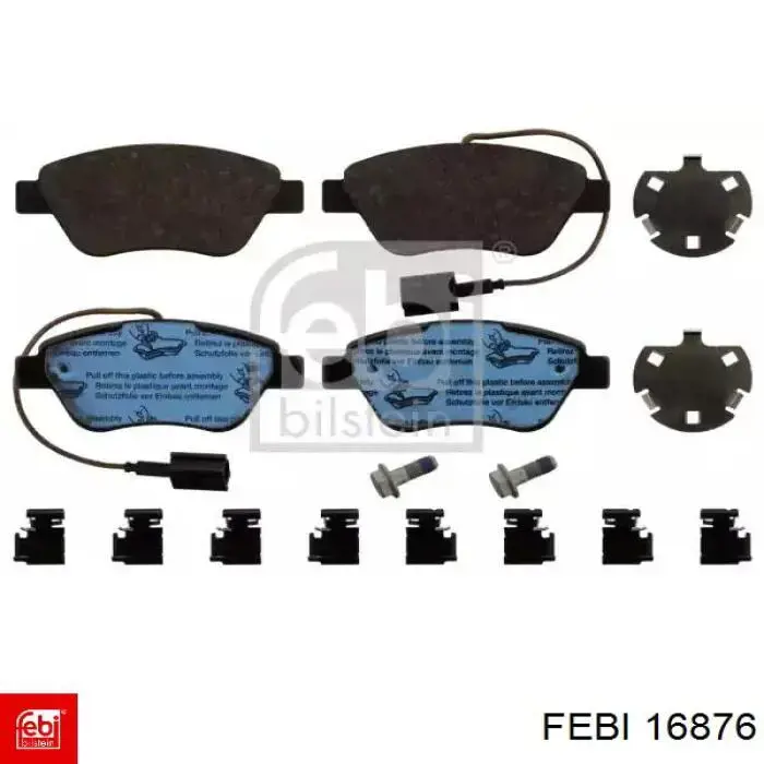 Comprar 16876 Febi Pastillas delanteras de freno