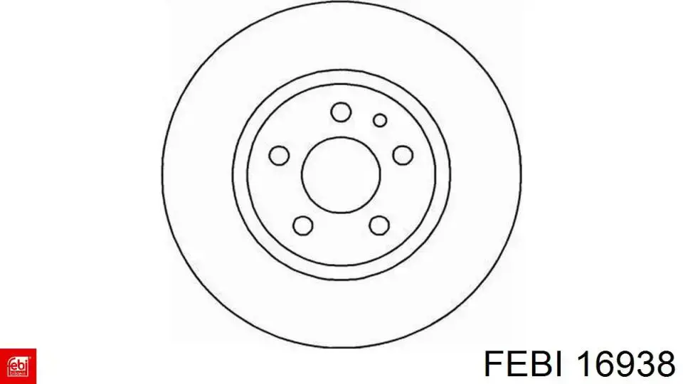 16938 Febi pastillas de freno delanteras