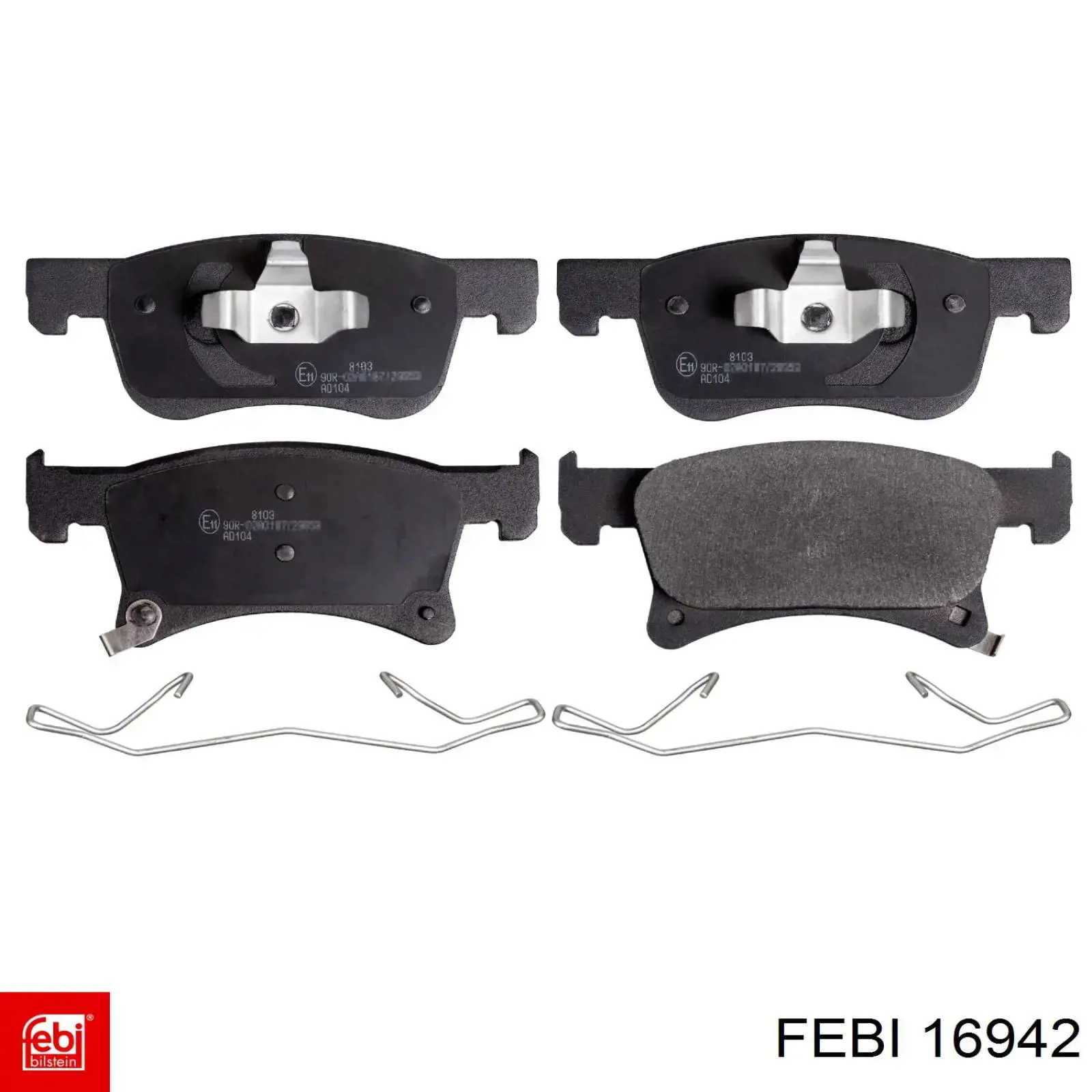 Pastillas de freno 16942 Febi