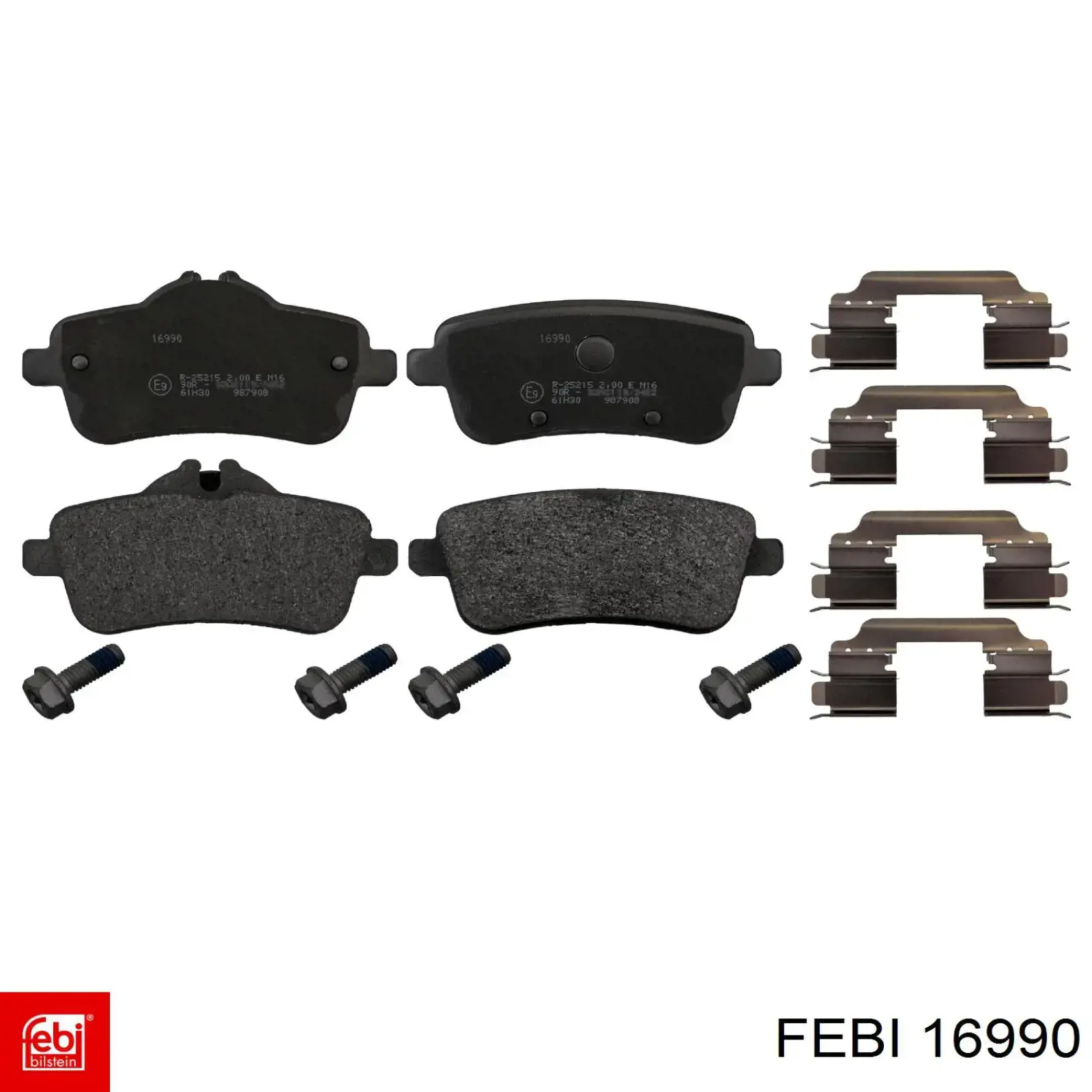 Comprar 16990 Febi Pastillas de freno traseras