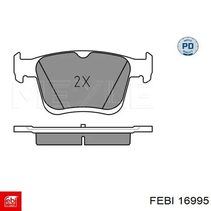 Pastillas traseras de freno Febi 16995 precio, desde 24,52 EUR