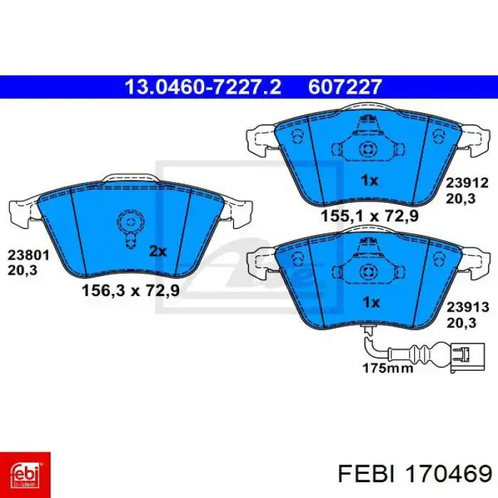 Comprar 170469 Febi Tope de amortiguador delantero