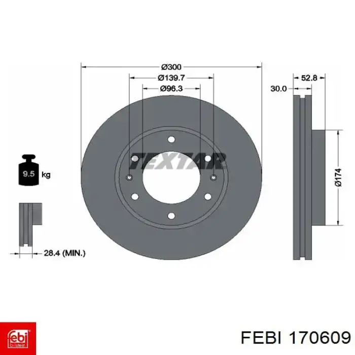 170609 Febi freno de disco delantero