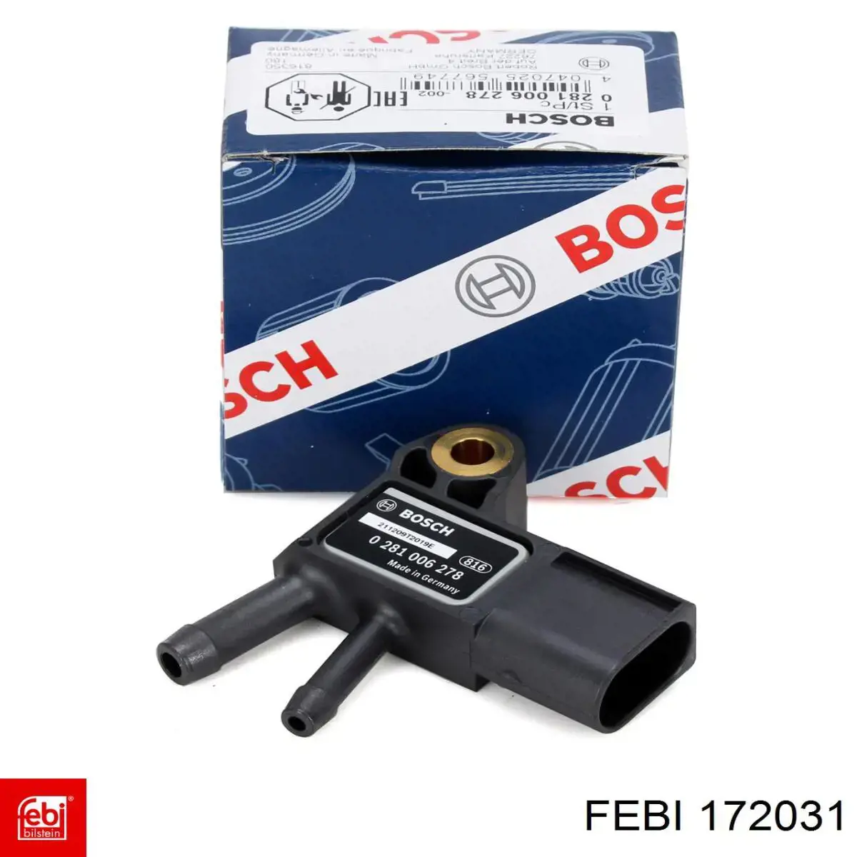 172031 Febi sensor de presion gases de escape