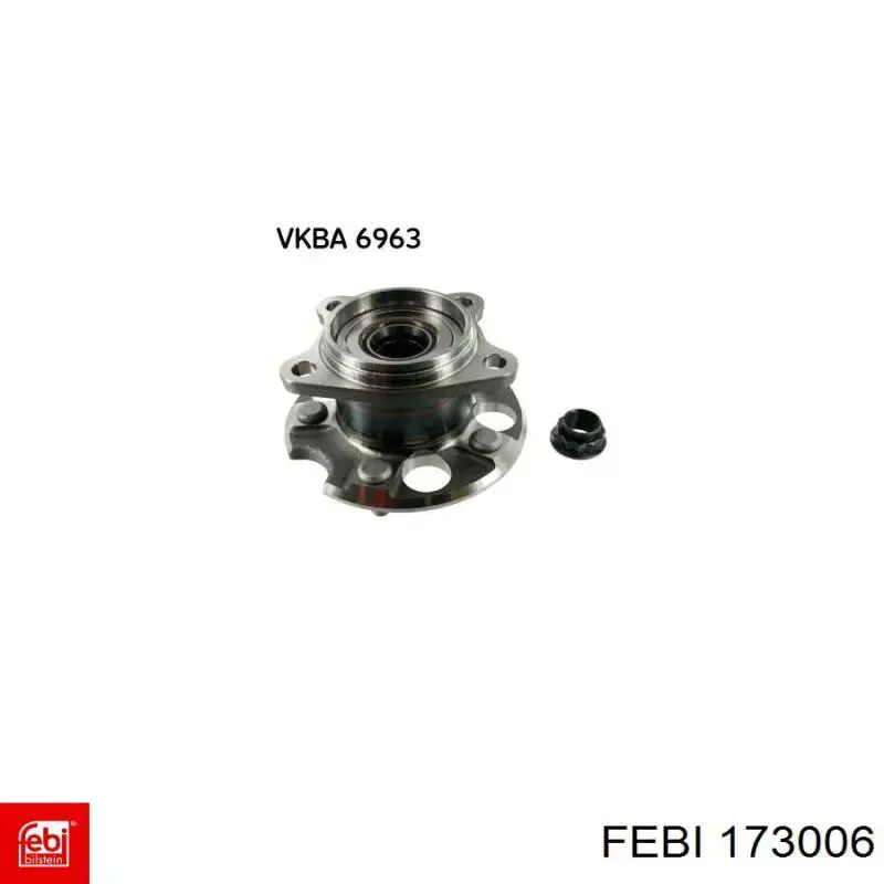 Comprar 173006 Febi Cubo de rueda, Eje trasero