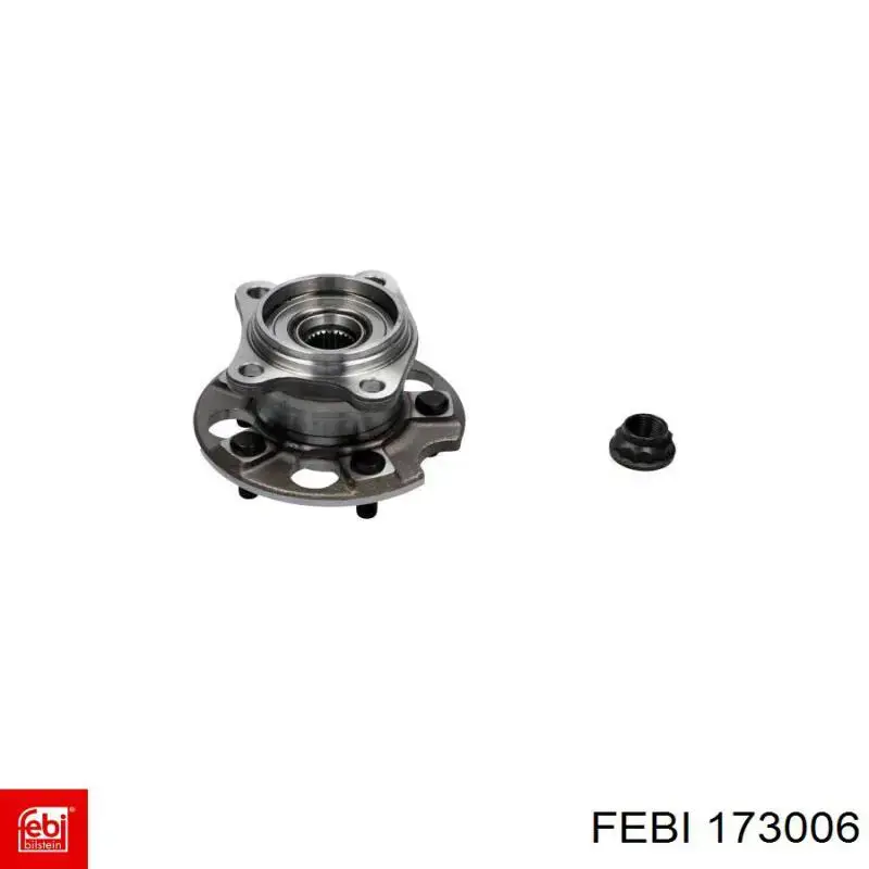 Cubo de rueda trasero 173006 Febi