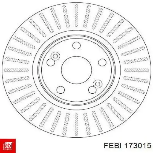 173015 Febi freno de disco delantero