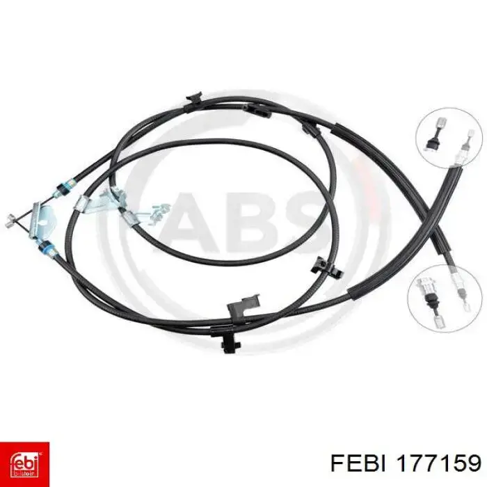 Cable de freno de mano trasero derecho/izquierdo Febi 177159 precio, desde 41,70 EUR