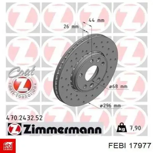 Comprar 17977 Febi Juego de reparación de frenos traseros