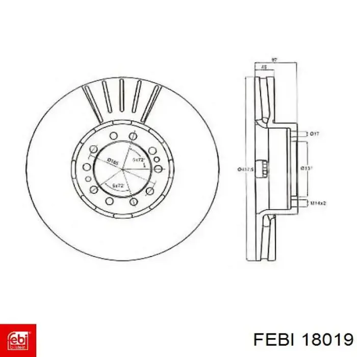 Comprar 5010422593 Renault (RVI) Freno de disco delantero