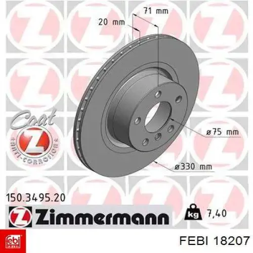Barra de dirección completa Febi 18207 precio, desde 177,64 EUR