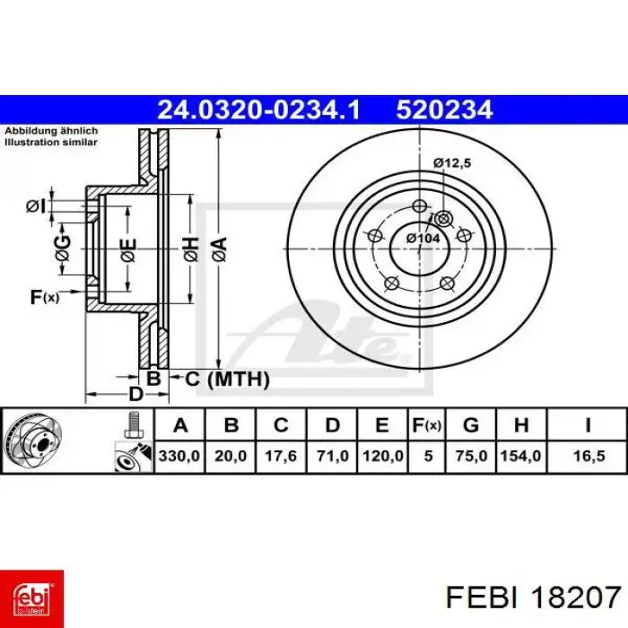 Comprar 18207 Febi Barra de dirección completa