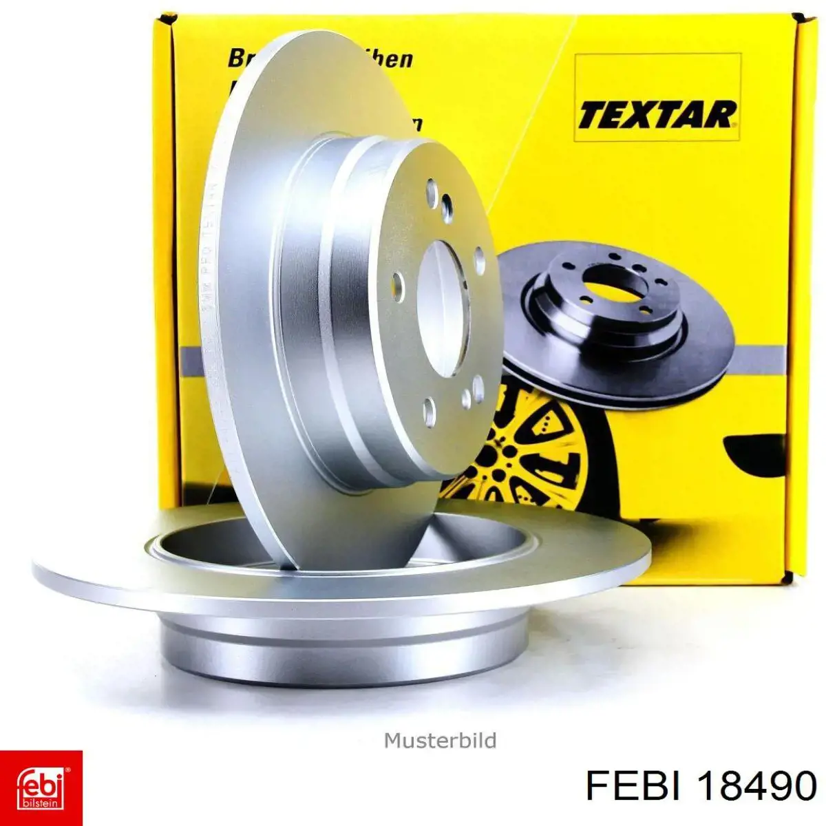 Disco de freno trasero 18490 Febi
