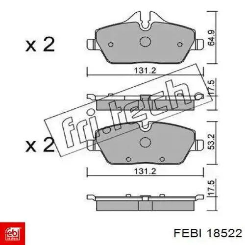 Soporte de cabina Febi 18522 precio, desde 7,28 EUR