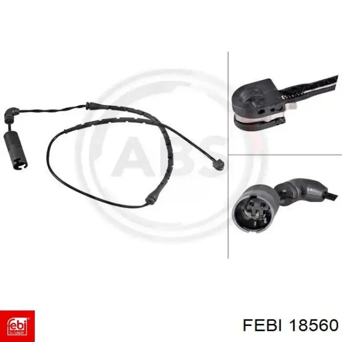 Comprar 18560 Febi Sensor de desgaste de pastillas de freno trasero