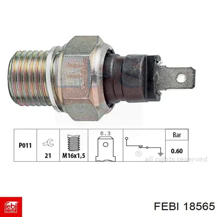 18565 Febi sensor de presión de aceite