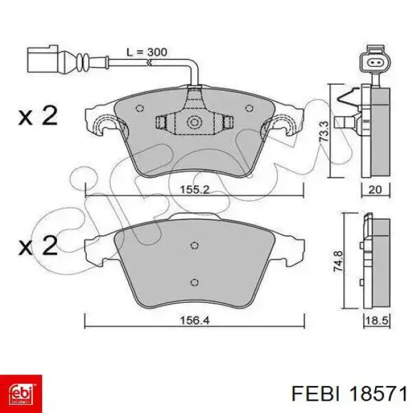 Comprar 18571 Febi Junta de tapa de balancines
