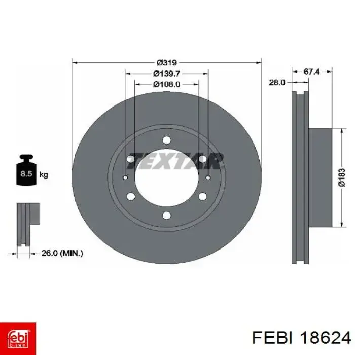 18624 Febi junta de culata