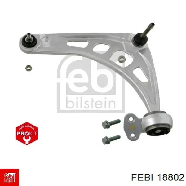 Brazo inferior izquierdo de la suspensión delantera Febi 18802 precio, desde 87,33 EUR