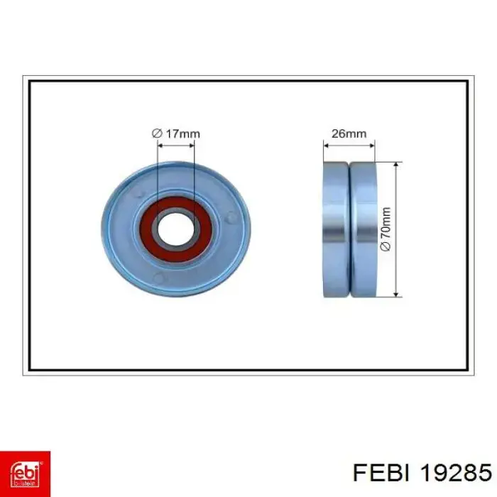 Comprar 19285 Febi Tensor de correa poli V 
