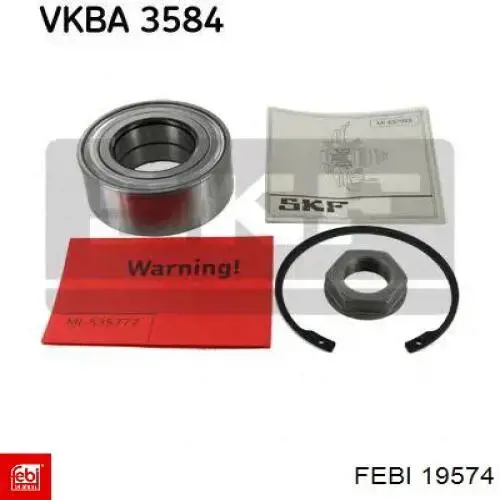 Cojinete de rueda delantero Febi 19574 precio, desde 33,54 EUR
