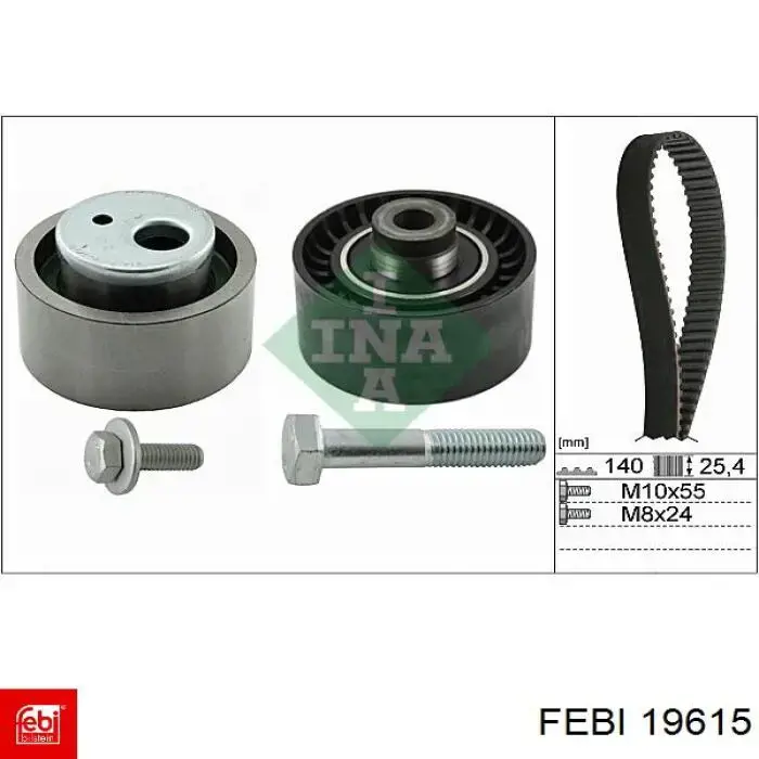 Juego de correas dentadas Febi 19615 precio, desde 74,40 EUR