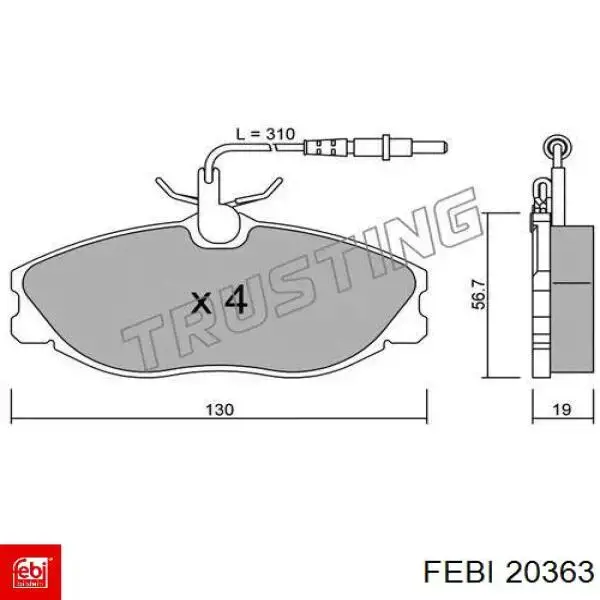 Amortiguador trasero Febi 20363 precio, desde 90,48 EUR