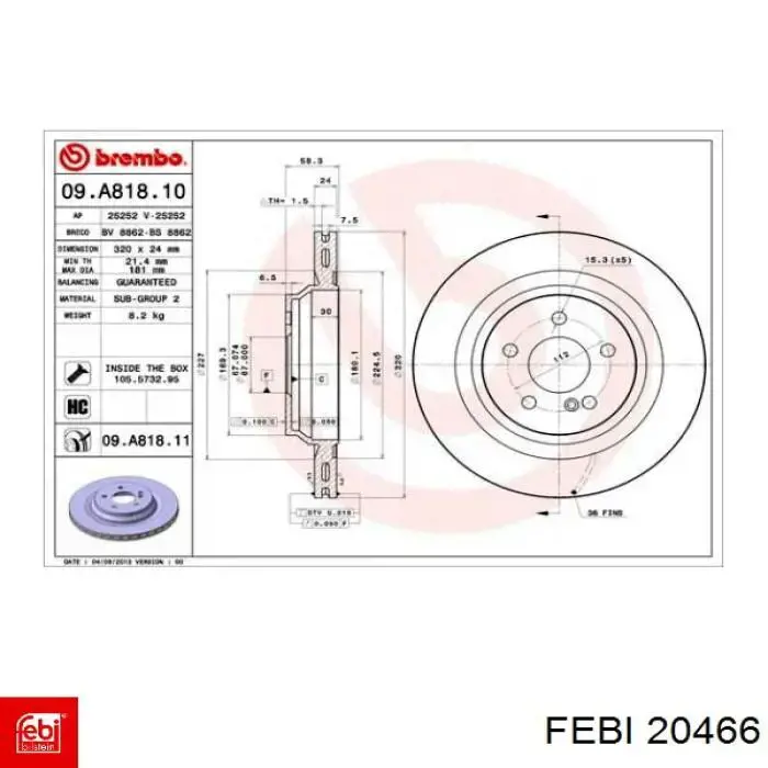 Amortiguador delantero Iveco Eurocargo 1