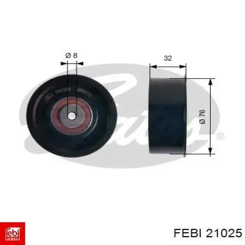 Rodillo intermedio de correa dentada Renault Master 2 HD, FD