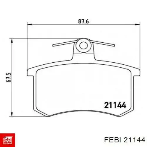 Soporte del amortiguador delantero Febi 21144 precio, desde 26,29 EUR