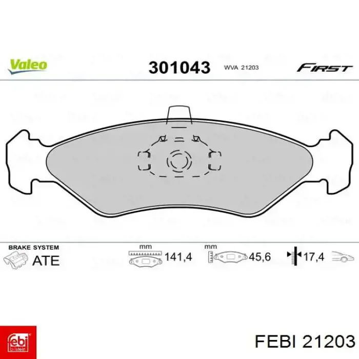 Retén de cigüeñal frontal Febi 21203 precio, desde 8,85 EUR