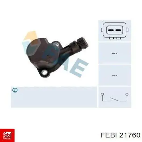 Sensor de marcha atrás 21760 Febi