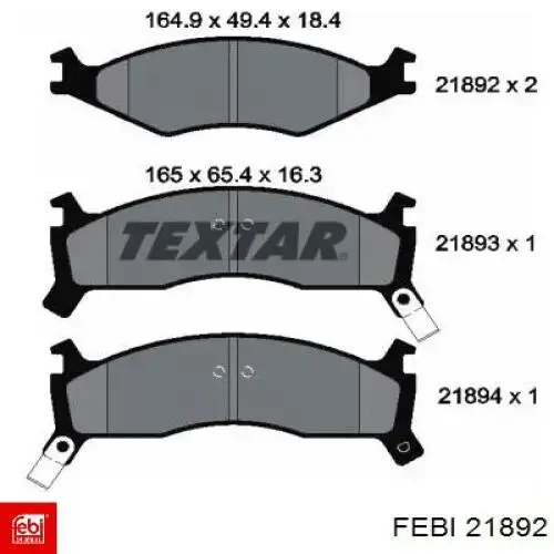 Brazo superior izquierdo de la suspensión delantera 21892 Febi