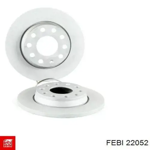 Disco de freno trasero 22052 Febi