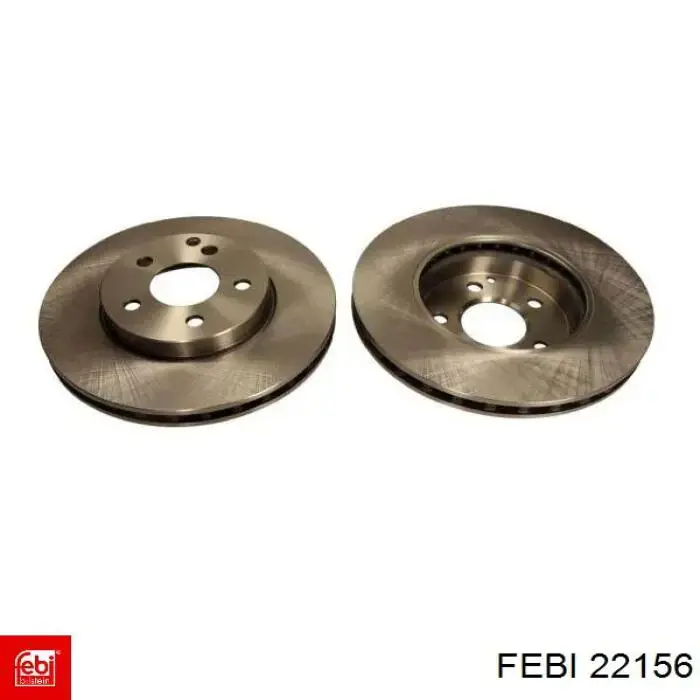Disco de freno 22156 Febi