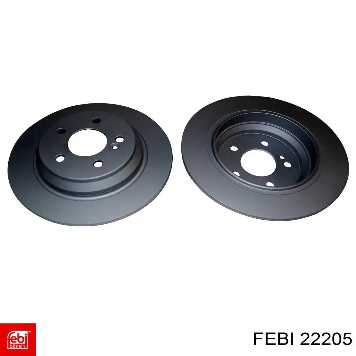 Disco de freno trasero 22205 Febi
