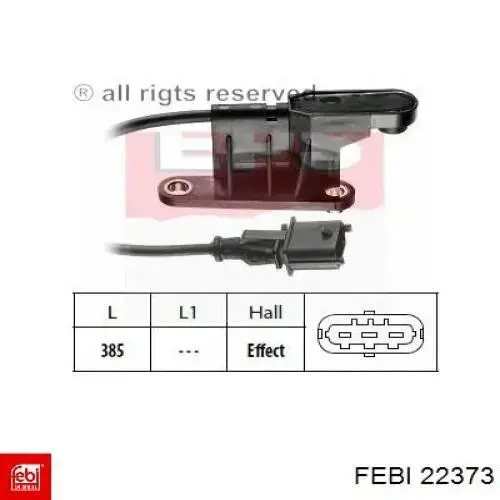 Comprar 22373 Febi Sensor de posición del árbol de levas