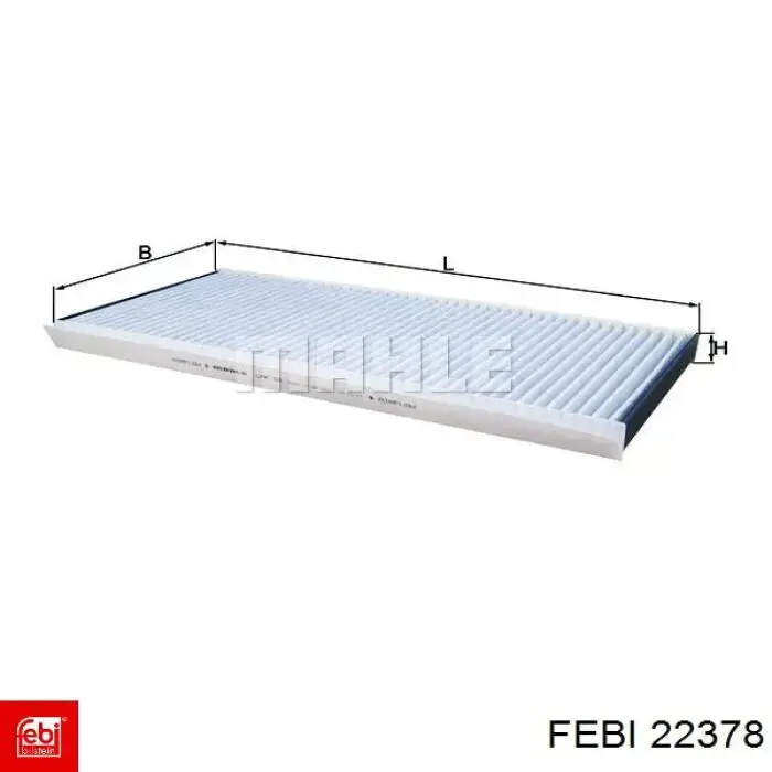 Filtro de cabina Febi 22378 precio, desde 14,33 EUR