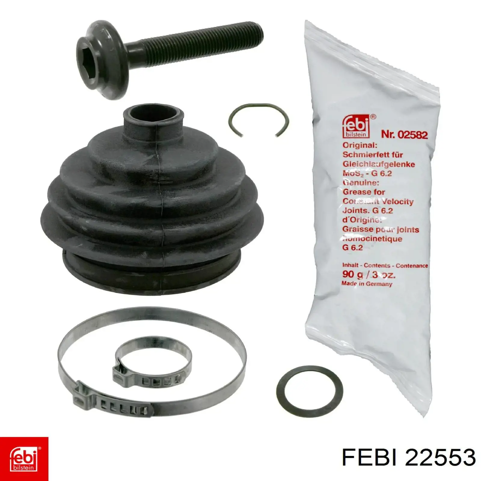 Acoplamiento elástico delantero del cardán Febi 22553 precio, desde 65,10 EUR