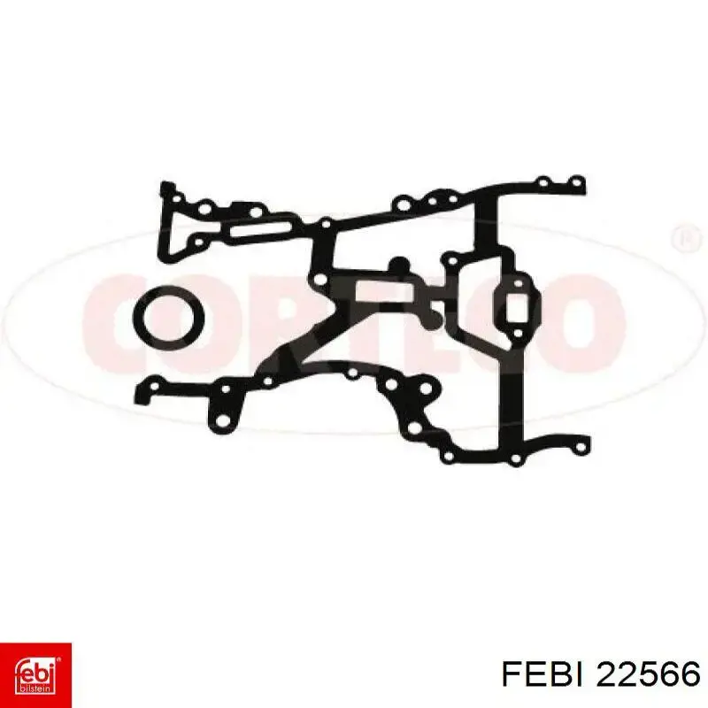 Junta de tapa frontal del motor Febi 22566 precio, desde 3,48 EUR