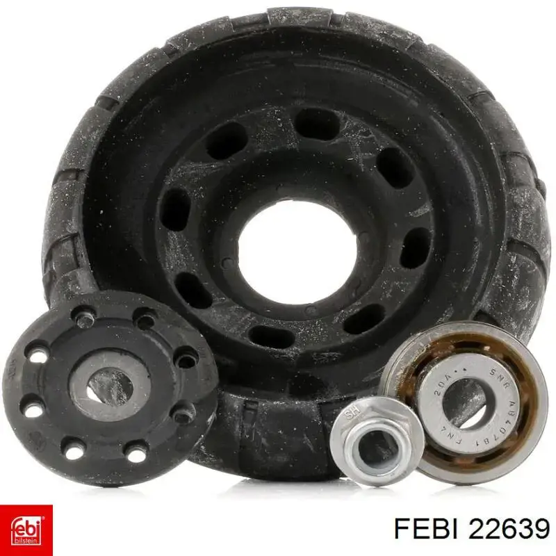 Soporte del amortiguador delantero 22639 Febi